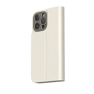 Moshi Overture MagSafe - Skórzane etui 3w1 z klapką iPhone 15 Pro Max (Eggnog White) - Pozostałe akcesoria do telefonów - miniaturka - grafika 2