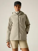 Kurtki i kamizelki sportowe damskie - Regatta Kurtka przeciwdeszczowa "Birchdale II" w kolorze beżowym - miniaturka - grafika 1