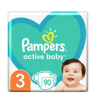 Pampers Active Baby Giant Pack 3 Midi 90szt - Pieluchy - miniaturka - grafika 1