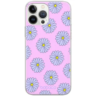 Etui do Apple IPHONE 14 PRO Kwiaty 021 Babaco Nadruk pełny Fioletowy - Etui i futerały do telefonów - miniaturka - grafika 1