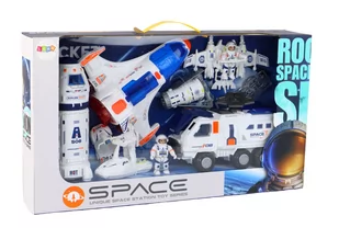 Zestaw Misja Kosmiczna Rakieta Kosmos Statki Space Pojazdy 10 ele - Figurki dla dzieci - miniaturka - grafika 4