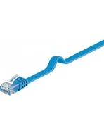 Kable miedziane - Goobay 96419 " Cat 6" płaski kabel pośredniczący Kat "," U/UTP, 3 m Blau/Schwarz 96419 - miniaturka - grafika 1