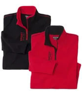 Bluzy męskie - Zestaw 2 sportowych swetrów z mikropolaru Mężczyzna Atlas For Men - Kolor : Czerwony - Rozmiar : 4XL - miniaturka - grafika 1