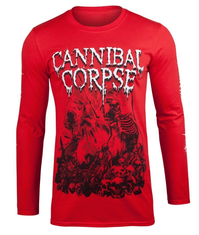 longsleeve CANNIBAL CORPSE - PILE OF SKULLS 2018-XL