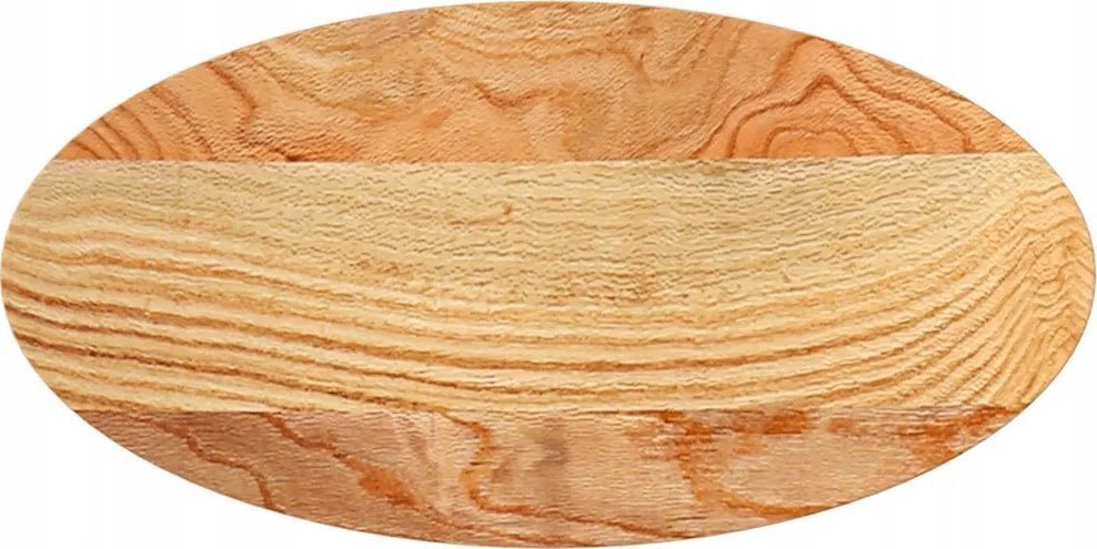 vidaXL Blat do stołu, brązowy, 80x40x4 cm, lite drewno dębowe, owalny