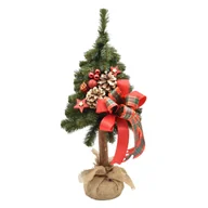 Choinki - Choinka na kołeczku dekorowana 65 cm Red - miniaturka - grafika 1