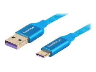 LANBERG LANBERG Kabel Premium USB CM AM 2.0 1,8m niebieski QC 3.0 + EKSPRESOWA CA-USBO-22CU-0018-BL - Kable komputerowe i do monitorów - miniaturka - grafika 7