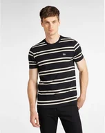 Koszulki męskie - LEE BASIC STRIPE TEE MĘSKI T-SHIRT KOSZULKA W PASKI BLACK L61LEE01 112113931 - Lee - miniaturka - grafika 1
