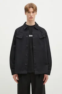 adidas Originals koszula bawełniana Essential męska kolor czarny relaxed z kołnierzykiem klasycznym JC9602 - Koszule męskie - miniaturka - grafika 1