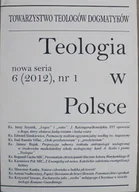 Religia i religioznawstwo - Teologia w Polsce 6 2012 nr 1 - miniaturka - grafika 1