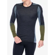 Bluzy narciarskie - Bluza termoaktywna męska Smartwool Intraknit Thermal Merino BL Colorblock Crew - miniaturka - grafika 1