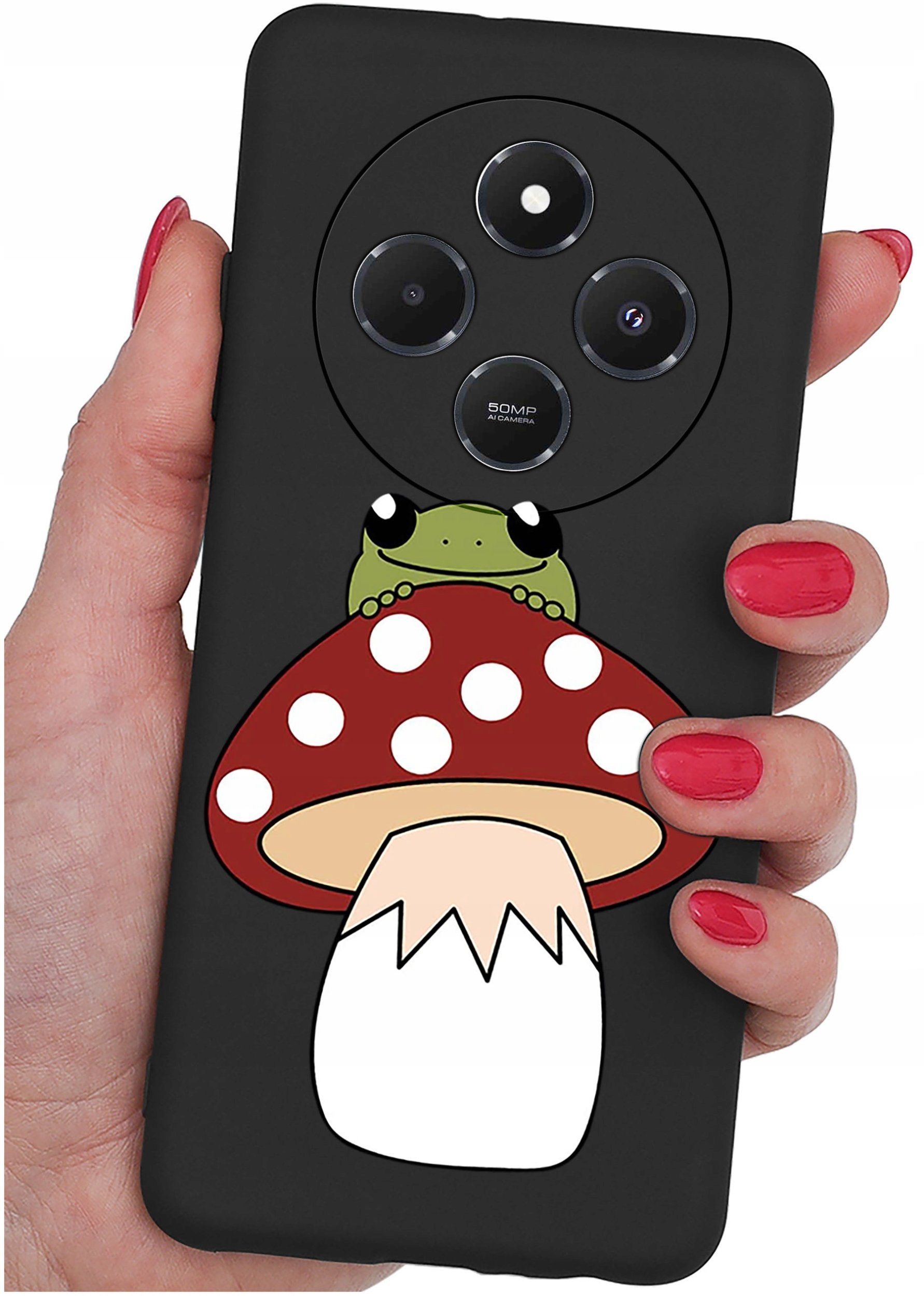 Etui do Xiaomi Redmi 14C WZORYSILIKONOWE MATT CASE + SZKŁO 9H