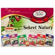 Herbata - Malwa ZESTAW HERBAT OWOCOWYCH SEKRET NATURY 60G - miniaturka - grafika 1
