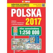 Atlas samochodowy Polski 2017 1:250 000 - Opracowanie zbiorowe - Atlasy i mapy - miniaturka - grafika 1