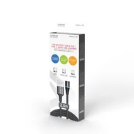 Kable USB - Savio Kabel USB USB Typ C Micro Lighting CL-155 2 m - miniaturka - grafika 1