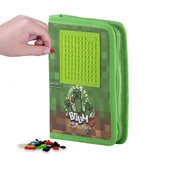 Piórniki - Pixe Crew Minecraft szkolny piórnik do pierwszej klasy zielony - miniaturka - grafika 1