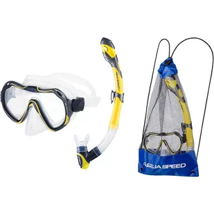Zestaw do snorkelingu dla dorosłych Aqua Speed Java Elba + worek - Maski do nurkowania - miniaturka - grafika 1