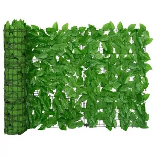 Osłona balkonowa, zielone liście, 200x75 cm Lumarko - Parasole ogrodowe - miniaturka - grafika 3