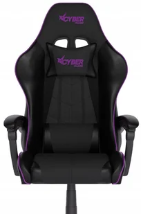 FOTEL GAMINGOWY CYBER CHAIRS SELECT PURPLE - CZARNY - BIUROWY - Fotele gamingowe - miniaturka - grafika 1