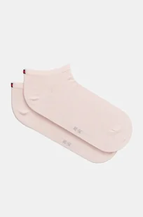 Tommy Hilfiger skarpetki 2-pack damskie kolor różowy 343024001 - Skarpetki damskie - miniaturka - grafika 1