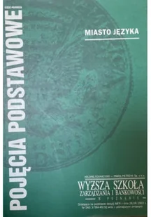 Miasto języka pojęcia podstawowe - Ekonomia - miniaturka - grafika 1