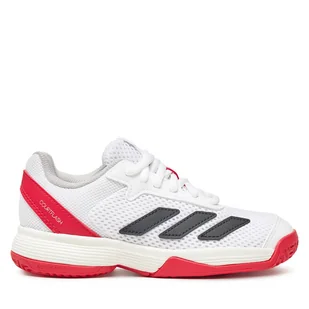 Buty do tenisa adidas Courtflash JI2448 Biały - Tenis ziemny - miniaturka - grafika 1