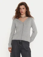 Swetry damskie - Vero Moda Kardigan Glory 10310527 Szary Regular Fit - miniaturka - grafika 1