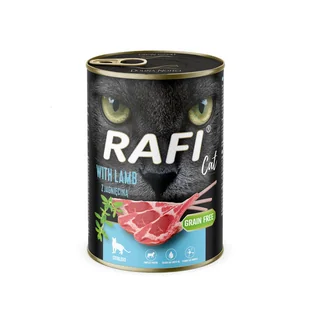RAFI Cat Adult Sterilised z jagnięciną 400g - Mokra karma dla kotów - miniaturka - grafika 1