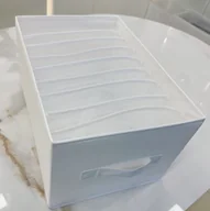 Organizer na ubrania bielizne spodnie do szuflady szafy skarpetki biały