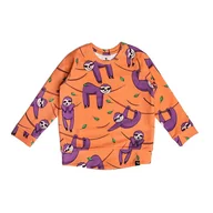 Bluzy dla chłopców - Bluza bez kaptura Pomarańczowy Leniwiec - miniaturka - grafika 1