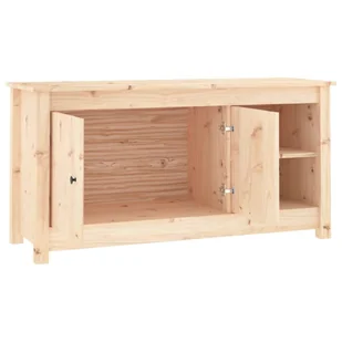 Lumarko Szafka pod telewizor, 103x36,5x52 cm, lite drewno sosnowe - Szafki RTV - miniaturka - grafika 5