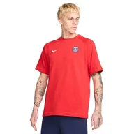 Koszulki i topy damskie - Nike PSG Shirt PSG M Nk Travel Ss Top Esn, University Red/White, FZ7211-657, XL - miniaturka - grafika 1