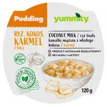 Yummity Pudding ryżowy z kokosem i solonym karmelem bezglutenowy 120g Yummity Dzień Kobiet | Taniej o 8% - Produkty wegańskie i wegetariańskie - miniaturka - grafika 1
