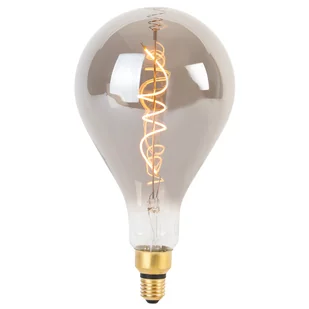 LUEDD Żarówka LED spiralna E27 ściemnialna A165 dymna 4W 120 lm 1800K - Żarówki LED - miniaturka - grafika 1