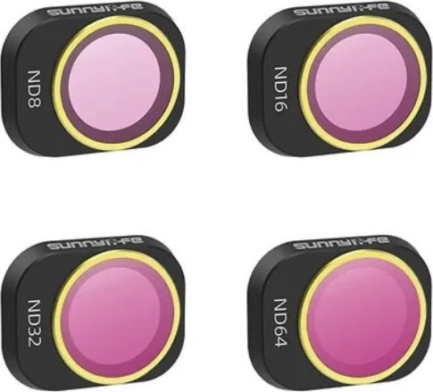 SunnyLife FILTRY SZARE ZESTAW ND8+ND16+ND32+ND64 DO DRONA DJI MINI 4 PRO