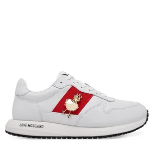 Sneakersy LOVE MOSCHINO JA15373G1MIAL10A Biały - Sneakersy damskie - miniaturka - grafika 1