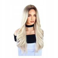 Ozdoby do włosów - Peruka Tkana Damska Blond Włosy Elegancki Prosty Strój z Frędzlami Blond - miniaturka - grafika 1