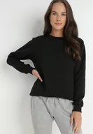 Bluzy damskie - Czarna Bluza Sotear - miniaturka - grafika 1