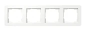 Klawisze i ramki - Gira Ramka poczwórna E1 - biały mat - miniaturka - grafika 1