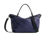 Torebki damskie - Desigual Women's Bag_LOGORAMA LIBIA 5031 Azul Noche, niebieski - miniaturka - grafika 1