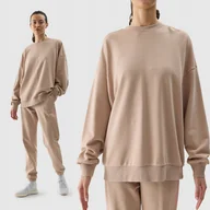 Bluzy damskie - 4F BLUZA DAMSKA DRESOWA NIEROZPINANA OVERSIZE SS24 - miniaturka - grafika 1