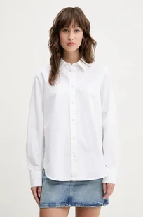 Guess Jeans koszula bawełniana damska kolor biały regular z kołnierzykiem klasycznym W4YH68 WGCF1 - Koszule damskie - miniaturka - grafika 1