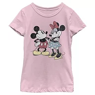 Koszulki dla dziewczynek - Disney Mickey Minnie Retro koszulka dziewczęca (1 opakowanie), Jasnoróżowy, XL - miniaturka - grafika 1