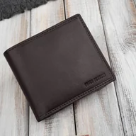 Portfele - Brązowy portfel męski skórzany smukły poziomy Paolo Peruzzi AL-17-BR - miniaturka - grafika 1