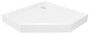 Brodziki prysznicowe - New Trendy B-0602 Brodzik MILD akrylowy pi$246ciokątny 80x80x11,5 biały - miniaturka - grafika 1