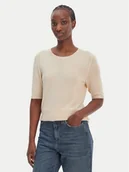 Swetry damskie - BOSS Sweter C_Fiaffu 50557077 Beżowy Regular Fit - miniaturka - grafika 1