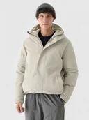 Kurtki męskie - Męska kurtka puchowa pikowana Outhorn OTHWAW24TTJAM0841 - szara - miniaturka - grafika 1