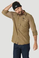 Koszule męskie - Męska koszula Wrangler MIXED MATERIAL SHIRT S - miniaturka - grafika 1