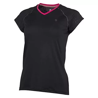 Koszulki i topy damskie - K-Swiss Damska koszulka tenisowa Ks Tac Hypercourt Express, Black Beauty, M - grafika 1