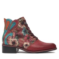 Botki damskie - Botki Laura Vita Alice 20 Czerwony - miniaturka - grafika 1